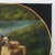 Early 21st Century Vintage Hand Painted Folk Art Dog Portrait Circular Oil Painting on Canvas With Pastoral Landscape For Sale - Image 5 of 10