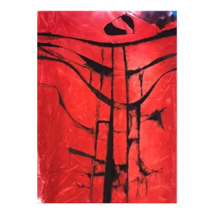 1990s Buddy Folk Abstract Painting