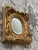 Late 20th Century Mid-20th Century Baroque Style Ornate Gilded Wall Mirror 17.5"x16"x3" For Sale - Image 5 of 14