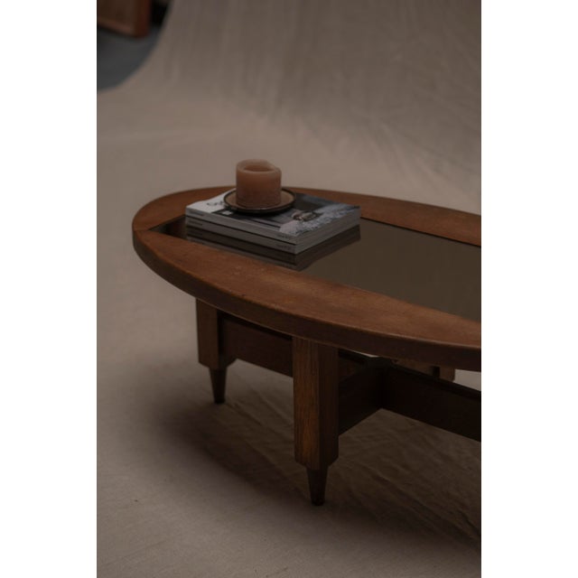 French Brutalist Coffee Table by Guillerme & Chambron, 1960s For Sale - Image 3 of 12