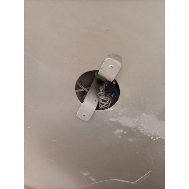 White Ceiling Lights in Aluminium and Wired Glass from Stilnovo, 1950s, Set of 2 For Sale - Image 8 of 15