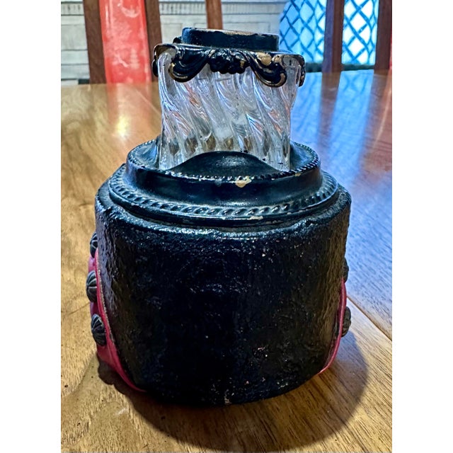 American Antique Bovine Hoof Inkwell For Sale - Image 3 of 5