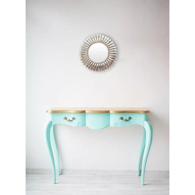 Spanish Silver Metal Mirror, 1960s For Sale - Image 3 of 7