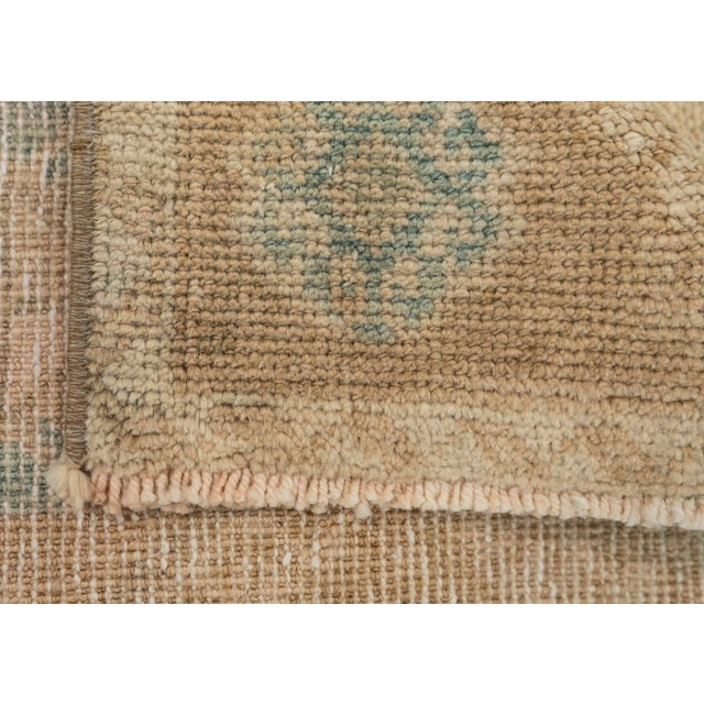 Turkish Mini Rug Oriental Hand Knotted Vintage Rug 1'6" x 3'4" #21095 For Sale In Houston - Image 6 of 8