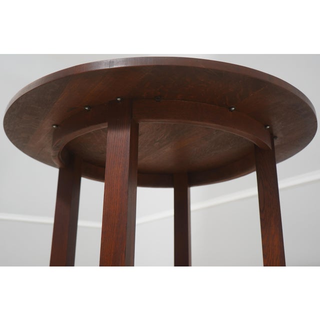 Gustav Stickley Antique 40 Inch Round Table For Sale - Image 12 of 13