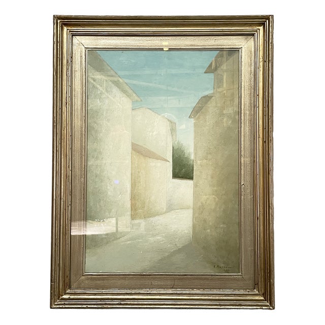 Franco Antonucci, Paesaggio a Corfino, 1977, Oil Painting on Canvas For Sale