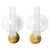 1950s Scandinavian Modern Wall Lamps in Glass, Lacquer and Metal, 1950s, Set of 2 For Sale - Image 5 of 5