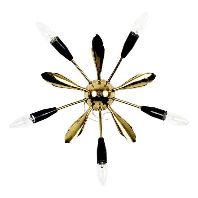 Mid-Century Modern Ceiling Light, Italy, 1950s For Sale