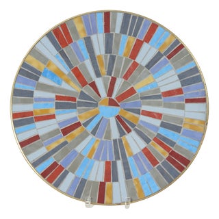 Mid-Century Mosaic Wall Plate by R. Zimmermann for Ritter, 1950s For Sale