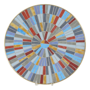 Mid-Century Mosaic Wall Plate by R. Zimmermann for Ritter, 1950s