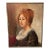 Vintage Dutch Style Oil Painting Portrait of a Red Haired Lady For Sale