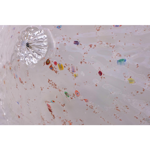 Multicolor Rainbow Murano Glass With Murrine Ceiling Light, 1970s For Sale - Image 9 of 12