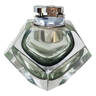 Vintage Table Lighter in Murano Sommerso Glass by Flavio Poli for Seguso, 1960s For Sale