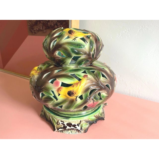 1950s Italian Flora & Fauna Lamp For Sale - Image 10 of 17