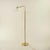 Solid brass floor lamp with opal glass shade height adjustable and swivelling floor lamp for room lighting or for reading....