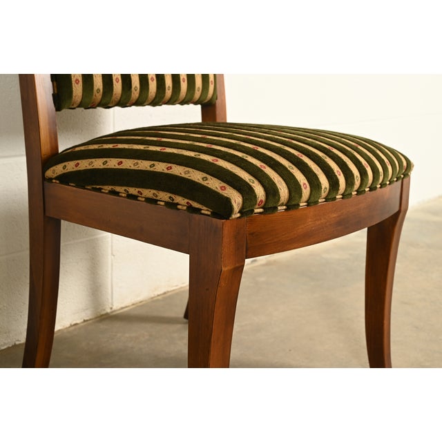 Henredon French Empire Carved Mahogany Dining Chairs, Set of Eight For Sale - Image 9 of 14