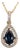 1.22cts Ceylon Sapphire Pendant W Ethical Diamonds in 14k Solid Gold | Pe 8x6mm For Sale