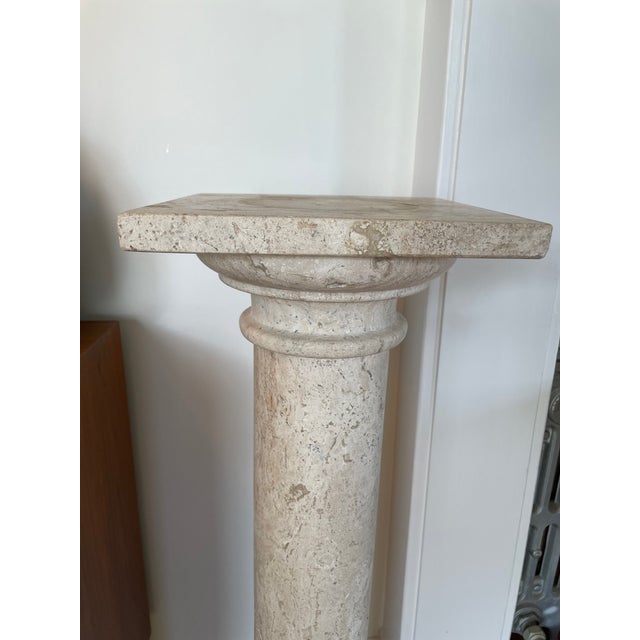 Stylish & Classical Design, Italian Travertine Marble Column / Pedestal ...