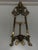Metal Vintage Brass Easel Ornate Tripod Art Stand With Winged Minerva & Poseidon For Sale - Image 7 of 7