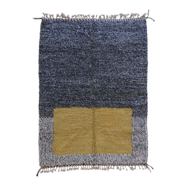 2020's Moroccan Modern Wool Rug - 9.8 X 6.8 Ft For Sale