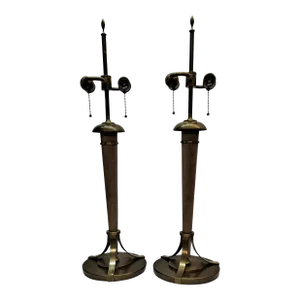 Andre Arbus for Baker Brass & Leather Lamps