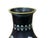 Metal Vintage Metal Black Paint Mother of Pearl Double Dragon Art Vase For Sale - Image 7 of 12