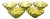 Vortex Dessert Set by J. Drost from Ząbkowice Gospodarcza Huta, Poland, 1974, Set of 5 For Sale