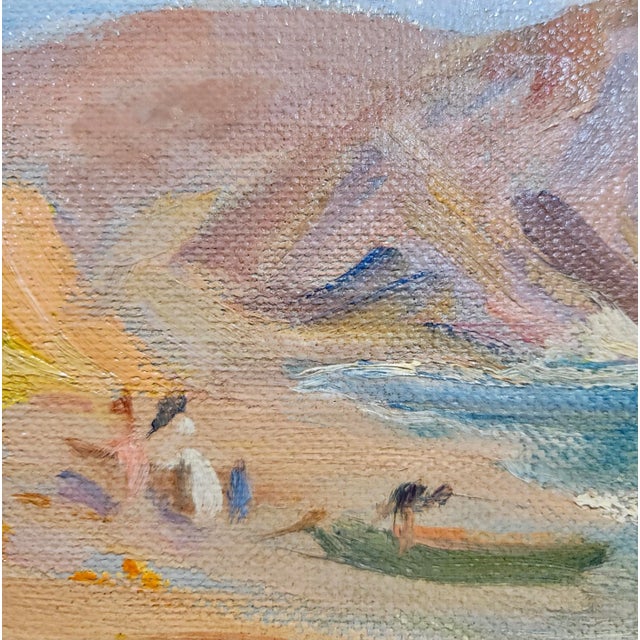 Jane McDuffie Thurston-1920s Laguna Beach Scene-Oil Painting For Sale - Image 4 of 7