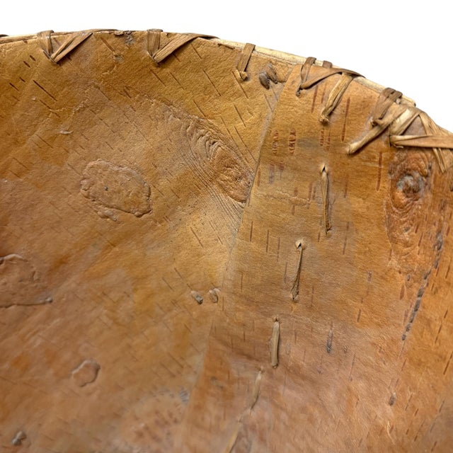 Vintage Native Chippewa Birch Bark Berry Basket For Sale - Image 12 of 12