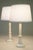 1930s Art Deco Streamline Alabaster Marble Brass Candlestick Table Lamps Italy - a Pair For Sale - Image 9 of 13