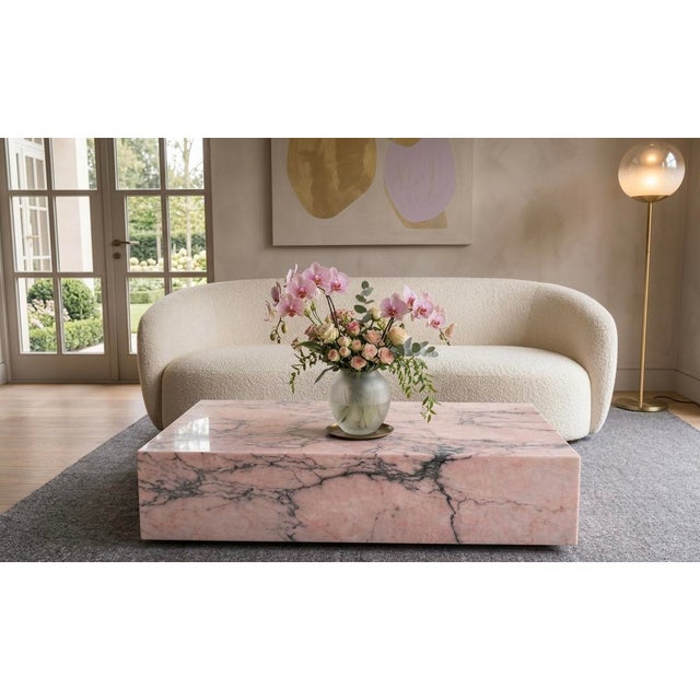 Not Yet Made - Made To Order Pink Portugal Coffee Table by Andrea Grasso For Sale - Image 5 of 8