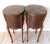Pair Vintage C1940s French Oval Brass & Wood Side/End Bedside Tables For Sale - Image 15 of 16