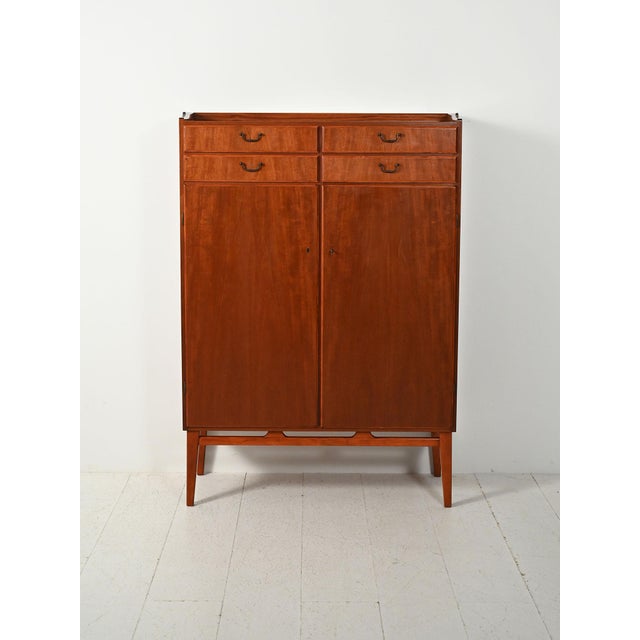 Vintage Scandinavian Mahogany Cabinet, 1950s For Sale - Image 10 of 10
