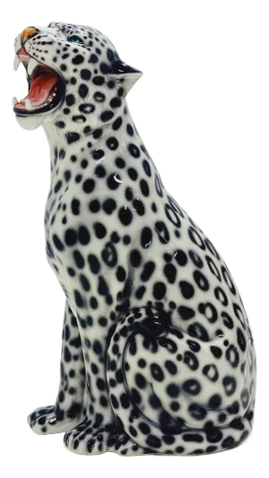 Snowleopard in Ceramic from Ceramiche Boxer