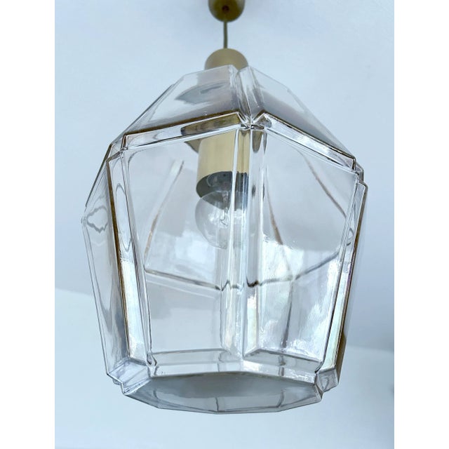 Vintage Pendant Light in Glass from Limburg For Sale - Image 14 of 17