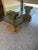 Mid 20th Century Vintage Hollywood Regency Style Double Pedestal Glass Top Dining Table For Sale - Image 5 of 7