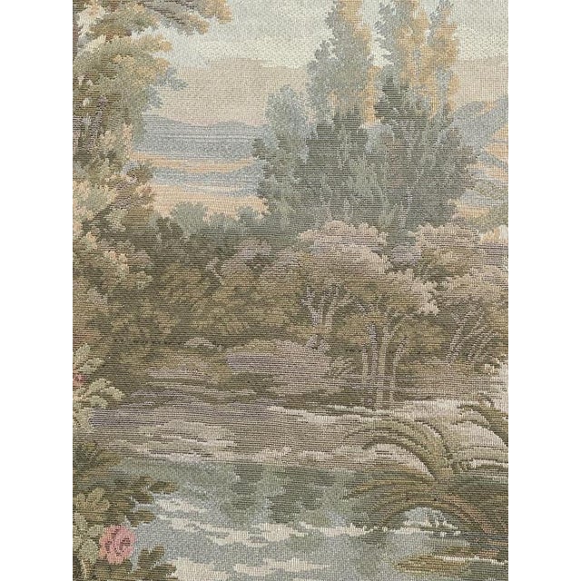 Vintage Aubusson Style Jacquard Tapestry, 1980s For Sale - Image 10 of 18