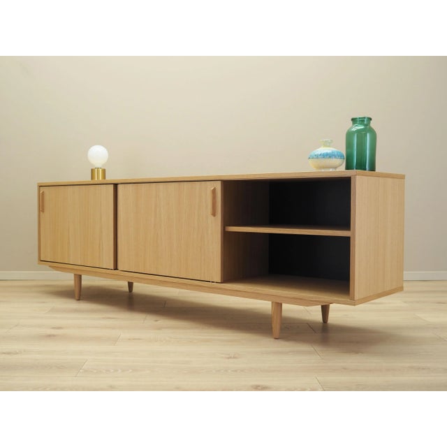 Scandinavian Blonde Oak Sideboard For Sale - Image 5 of 12