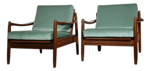 Mid-Century Teak Lounge Chairs, Denmark, 1960s, Set of 2