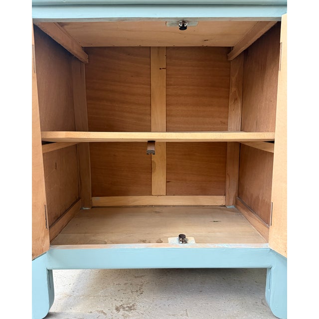 Small Parisian Blue Sideboard, 1940s For Sale - Image 9 of 10