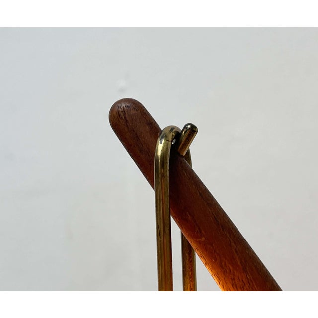 Mid-Century Modern Teak Dornstab Table Lamp by A. Pöll for Kalmar, Vienna, 1950s For Sale - Image 6 of 18