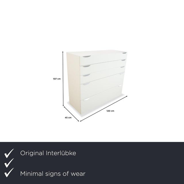 The Interlübke Cube Sideboard is a compact storage unit with a clean, minimalist design. The body is finished in matte...