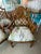 Tan Vintage Palm Beach Fretwork Chinese Chippendale Arm Chairs Dining Upholstered - a Pair For Sale - Image 8 of 12