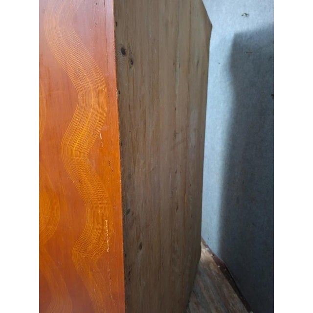 19th Century Alsatian Wardrobe in Polychrome Wood For Sale - Image 10 of 11