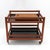 Wonderful serving cart by Børge Mogensen, model no. 5370 for Fredericia Furniture, in teak with black metal trays, a...