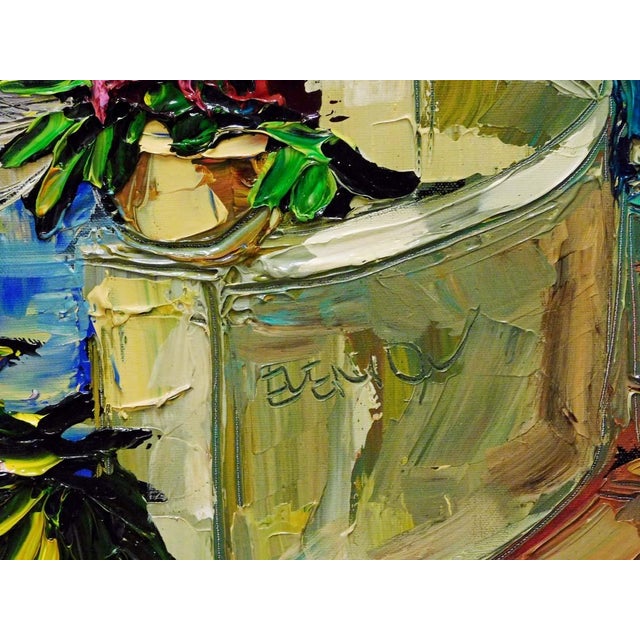 Maya Eventov "La Vista Balcone" Original Acrylic on Canvas, H.Signed Me781806 For Sale - Image 13 of 13