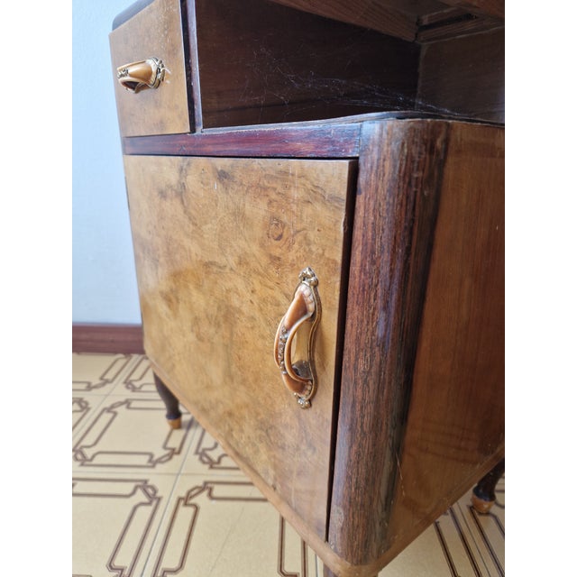 Art Deco Burl Bedside Tables, 1930, Set of 2 For Sale - Image 12 of 17