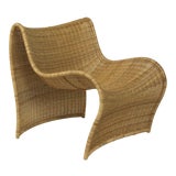 Image of Natural Lola Wicker Chair For Sale