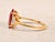 The Allyns Alley: Ladies 18K Yellow Gold Ring set with 3.44 CT Oval Ruby and Diamonds For Sale - Image 4 of 13