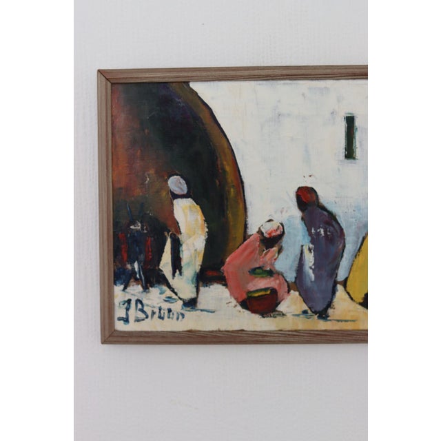 Mid-Century Modern Jörgen Bruun, Ulema, 1960s, Oil on Canvas, Framed For Sale - Image 3 of 18